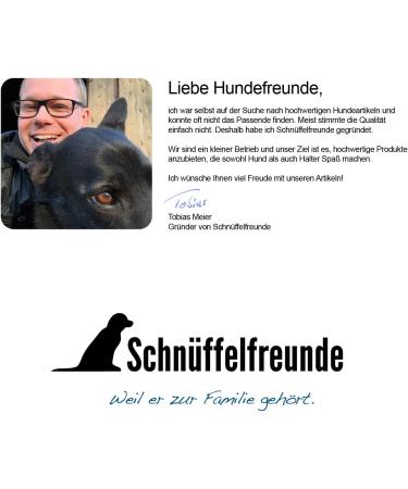 Sniffing Fans Leather Dog Collar - Padded & Robust for XXL Large Medium & Small Dogs (55-65cm Brown) - Buy Online on GoSupps.com