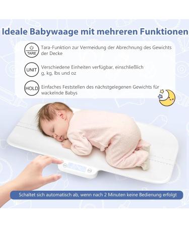 Buy Costway Digital Baby Scale - Bluetooth Multifunctional Scale for Kids & Pets 30kg Capacity Weight & Height Measurement Tara & Holding Function - Buy Online on GoSupps.com