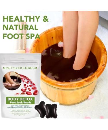 GFOUK Detoxingherbs Cleansing Foot Soak Beads Slimwe Body Detox Foot Soak Botanical Cleansing Foot Soak Beads GFOUK Foot Soak Beads Lymphatic Drainage Ginger Foot Soak (2bag) - Buy Online on GoSupps.com