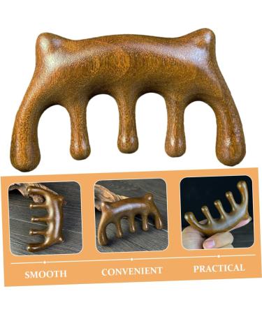 FRCOLOR Sandalwood Cat Comb | Wooden Massager Tool & Scalp Scraping Comb | Best Wide Tooth Hair Comb for Cats & Humans - Buy Online on GoSupps.com