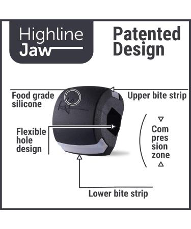 Highline Jaw Exerciser Jawline Shaper Facial Toner Chin Exerciser (Black) - Buy Online on GoSupps.com