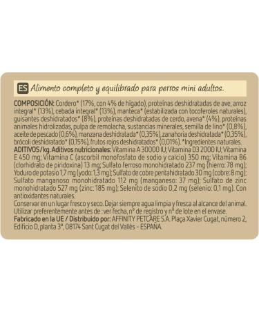 Ultima Nature Mini Dog Food with Lamb - 1.25 kg - Buy Online on GoSupps.com