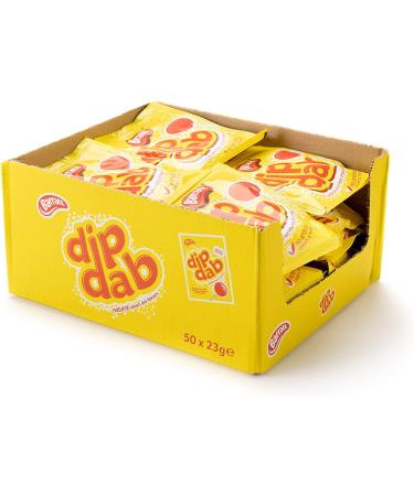 Barratt Dip Dab Strauberry Lolly 50 x 23g - Buy Online on GoSupps.com
