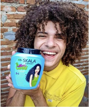 Skala Mais Cachos Brazilian Hair Care - Sulfate Paraben Silicone Free - For Curly Frizzy and Transitioning Hair - Free Comb (Comb Color May Vary) - Buy Online on GoSupps.com