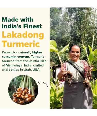 VAHDAM Turmeric Curcumin Supplement 2000mg (500mg Curcuminoids) with Boswellia & Piperine for Fast Absorption | Supports Joint Health and Mobility | 90 Capsules - Buy Online on GoSupps.com