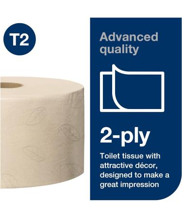 Tork Mini Jumbo Toilet Roll Natural T2 Advanced Quality 2 ply 1 roll x 170m 120377 - Buy Online on GoSupps.com