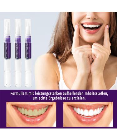 Purple Teeth Whitening Pen - Fast & Painless Tooth Whitening at Home | Mint Flavor - Achieve Bright White Teeth - Buy Online on GoSupps.com