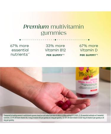 MegaFood Women s Whole Body Multivitamin Gummies - Multivitamin For Women With Vitamin C Magnesium Citrate Vitamin D3 Folate Biotin & Zinc - Brain Heart & Immune Support - 90 Gummies 30 Servings - Buy Online on GoSupps.com