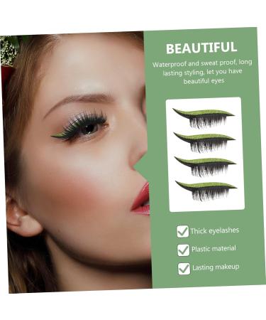 POPETPOP Glitter Eyeliner 24 Pairs False Eyelash Stickers Decor Eyeliner Strip Sticker Eyelash Sticker for Women Glue - Buy Online on GoSupps.com