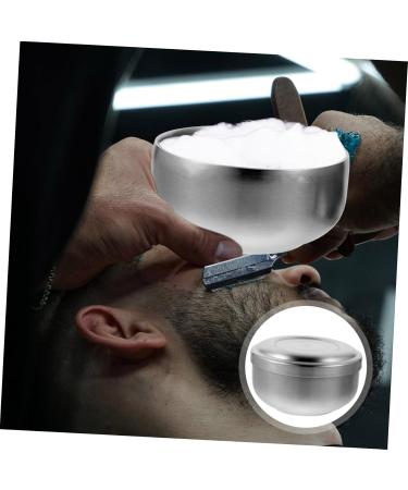Minkissy 4-Piece Shaving Bowl Set | Metal Holder & Lid for Salon - Ideal for Men's Hair Care & Beard Grooming - Buy Online on GoSupps.com