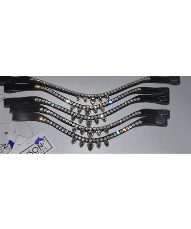 Tysons Breeche's Headband Straps for Bridles - Glitzer & Strass in Black Crystal - Perfect for Minishetty Shetty Pony & Warm Blood - Buy Online on GoSupps.com