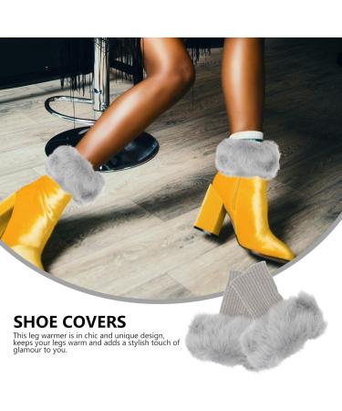 Inoomp 3 Pairs Crochet Boot Covers - Warm Accessories for Fur Boots Leg Warmers & Knee Cuffs - Stylish Acrylic Fashion - Buy Online on GoSupps.com