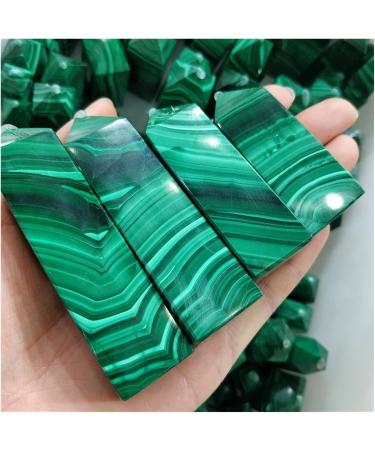 Gemstone Natural Malachite Crystal Points Malakite Quartz Minerals Obelisk Prism Decorate Jewelry Decoration (Size : 60-90g a pc) - Buy Online on GoSupps.com