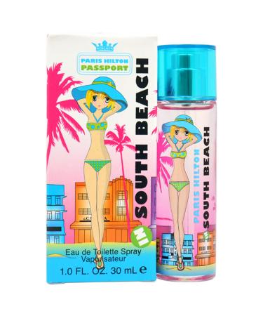 Paris Hilton Passport South Beach for Women - 1 oz EDT Spray. 1 Fl Oz (Pack of 1)
