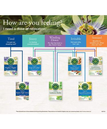 Traditional Medicinals Organic Cup of Calm Lavender Mint Herbal Tea - Calming & Relaxing - 16 Tea Bags - Buy Online on GoSupps.com