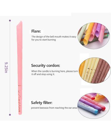 Buy 32 Pcs Ear Candles - Beeswax & Natural Cotton Ear Cones with Filters | 8 Colors Available - International Shipping - Buy Online on GoSupps.com