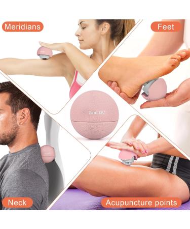 Zanllw Massage Lacrosse Ball Therapy for Deep Tissue Relief | Myofascial & Trigger Point Pain Relief | Portable Physiotherapy for Plantar Fasciitis Back & Feet - Rose - Buy Online on GoSupps.com