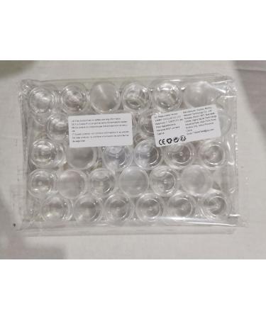 5 ml container empty container clear jar empty container cream jar 30 empty samples container samples round travel cream jar transparent cosmetic container with lid travel potty container set 30 Pieces - Buy Online on GoSupps.com