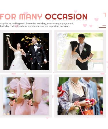 Hicarer Elastic Pearl Bands Corsage Bracelet for Wedding Prom - 48 Pieces - Buy Online on GoSupps.com