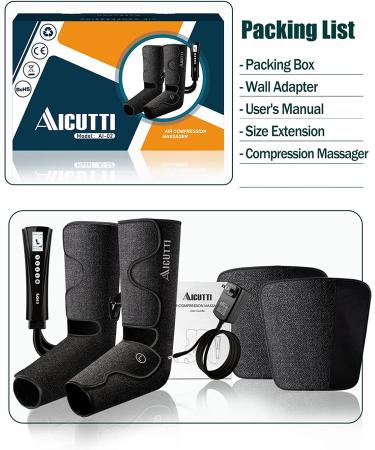 Compression Foot and Leg Massager with Heat - Ideal Gift for Edema and Varicose Veins - Buy Online on GoSupps.com