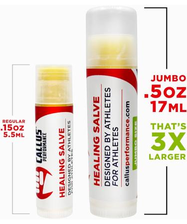 Jumbo Callus Healing Salve for Hands and Feet - Prevent Bleeding and Moisturize Calluses for Gymnastics, Weight-Lifting, Crossfit, Rock Climbing, and Rowing - Buy Online on GoSupps.com