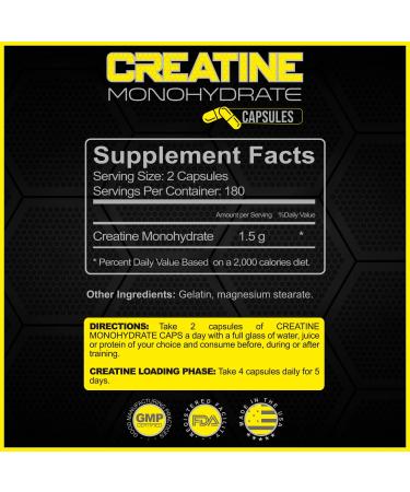 Forzagen Creatine Monohydrate Capsules 360 Capsules, Muscle Gaining Support, Strength Improve 360 Count (Pack of 1) - Buy Online on GoSupps.com