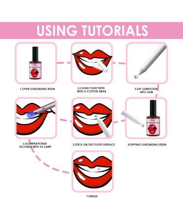 Shop Tooth Gem Set - DIY Tooth Jewelry Kit with Glue for Stunning Smile Makeover - Buy Online on GoSupps.com