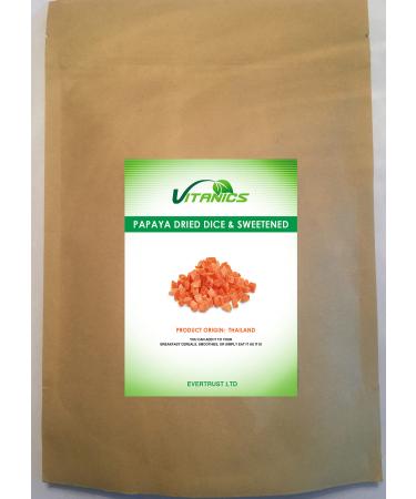 Vitanics Papaya Dried Diced (500g)