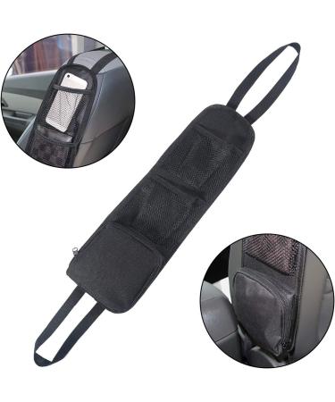 URAQT Car Seat Side Storage Bag with 3 Pockets - Front Seat Mesh Hanging Organizer for Small Items and Drinks - Universal Fit for All Vehicles - Buy Online on GoSupps.com