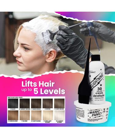 MANIC PANIC Flash Lightning Hair Bleach Kit - 30 Vol - Vegan & Cruelty-Free - Buy Online on GoSupps.com