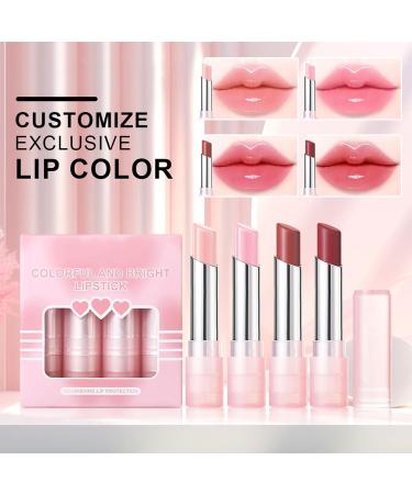 CHAKAE 4 Pack Colorful Lipsticks - Soft Matte Lipstick - Shiny Lipstick - Nourishing Moisturizing Lipstick for Dating - Buy Online on GoSupps.com