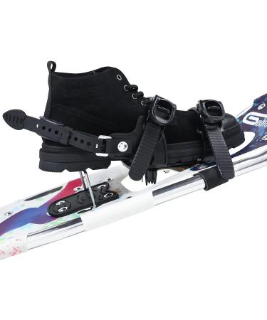 Goutone 21/27 Inches Lightweight Snowshoes for Men and Women | Fully Adjustable Ratchet Bindings, Heel Lift Riser, Hard Pack Grip Teeth | COLORFUL 27 (160-220lbs) | Includes Carrying Tote Bag - Buy Online on GoSupps.com