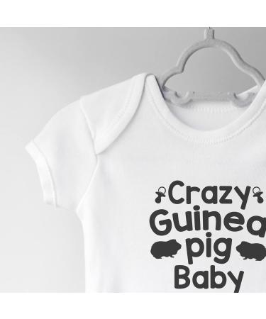 Hippowarehouse Crazy Guinea Pig Baby Vest Bodysuit - Short Sleeve for Boys and Girls - Buy Online on GoSupps.com