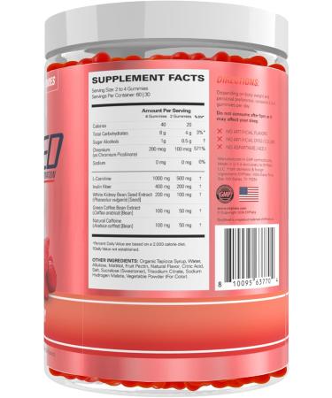 EHP Labs Pre Workout OxyShred Gummies - Strawberry - 60 Servings - Buy Online on GoSupps.com