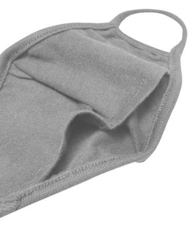 JAGO Washable Facial Masks - 2-Layer Cotton Community Masks for Men & Women | Filter Compartment | Available in Sets of 2/4/8/10 | Everyday Gray Fabric Mask - Buy Online on GoSupps.com