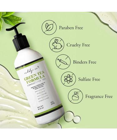 IndulgeMe Facial Conductive Gel for Microcurrent Device with Korean Green Tea Extract Aloe Leaf Water Hyaluronic Acid - Primer Conducting Gel for Face/Body Sculpting RF Red Light Therapy (8.45 oz) - Buy Online on GoSupps.com