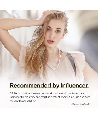 24K Gold Collagen Forehead Wrinkle Patches - Smooth Frown Lines - Buy Online on GoSupps.com