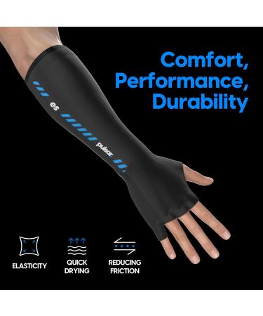 Pulsar eS ARM Sleeve - Enhance Focus Reduce Fatigue & Friction Black (Medium Short Finger) - International Shipping Available - Buy Online on GoSupps.com