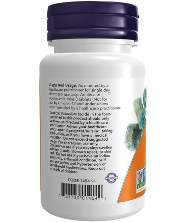 Now Foods Potassium Iodide 30 mg | 60 Tablets - Essential Iodine Source - Buy Online on GoSupps.com