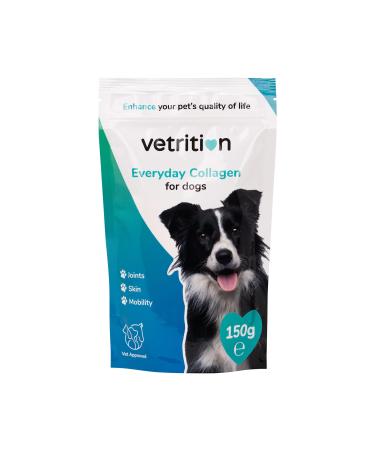 Vetrition Everyday Collagen for Dogs - Dog Joint Supplements - Helps Aid Hip & Joint Care for Dogs - Improves Skin and Mobility - Easily Digestible & Vet Approved - 150g Powder