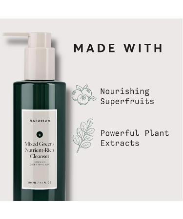 Naturium Mixed Greens Facial Cleanser 7.1 oz Vitamin C, Green Tea & Aloe - Buy Online on GoSupps.com