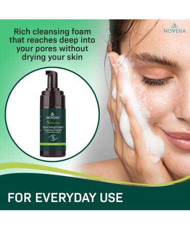 Demodex Eyelid Cleanser Foam | Tea Tree Oil Formula for MGD, Stye & Eye Irritations | Daily Face Wash 3.38 fl oz - Buy Online on GoSupps.com