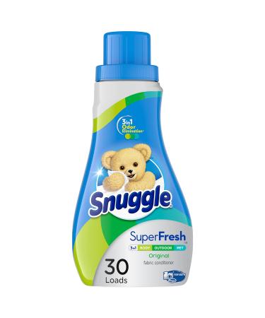 Snuggle Plus Super Fresh Liquid Fabric Softener with Odor Eliminating Technology, 31.7 Fluid Ounces (Packaging May Vary)