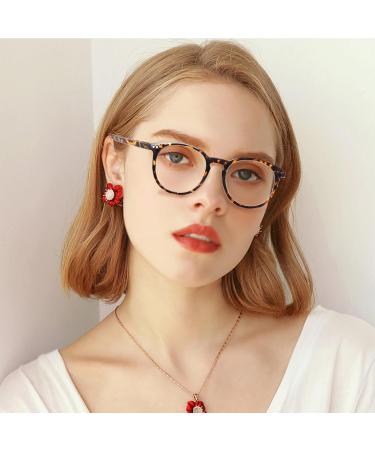 Buy Kerecsen 5 Pack Reading Glasses for Men & Women - Large Frame Round Readers with Spring Hinges - 2.25x Magnification - Stylish Mixed Colors - Buy Online on GoSupps.com