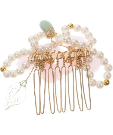 Beaupretty the comb flower pearl hairpins wedding headwear chinese hairpin kimono hair barrettes flower tassel clip cheongsam hair accessories hanfu hair clip the flowers set Accessories - Buy Online on GoSupps.com