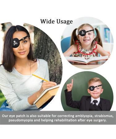 2PCS Pirate Eye Patch Set - Captain Eye Patches for Adults & Kids | Medical Lazy Eye Solutions - Buy Online on GoSupps.com