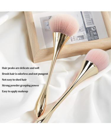 Gold Cosmetic Brush Cosmetic Brush Loose Powder Makeup Brush Facial Powder Brush Fashion Makeup Brush Soft For Use At Home And In Beauty Salons - Buy Online on GoSupps.com