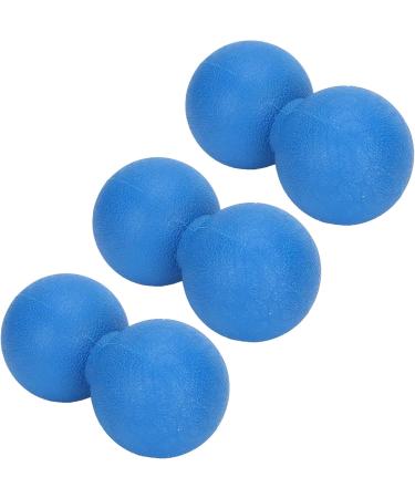 Ververt Touch Peanut Massage Ball Set - 3 Blue Fitness Yoga Balls for Muscle Relaxation & Recovery - Buy Online on GoSupps.com