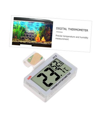 MipCase Multifunction Water Thermometer for Terrarium & Aquarium - Accurate Temperature Measurement Hygrometer ABS White 5.5x5x1.5cm - Buy Online on GoSupps.com