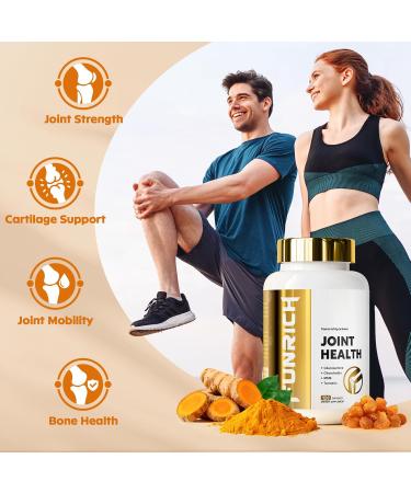 Glucosamine Chondroitin MSM 2100mg- Joint Support Supplement for Women and Men with MSM Turmeric & Boswellia for Cartilage Joint Comfort and Flexibility - 120 Capsules 120 Count (Pack of 1) - Buy Online on GoSupps.com